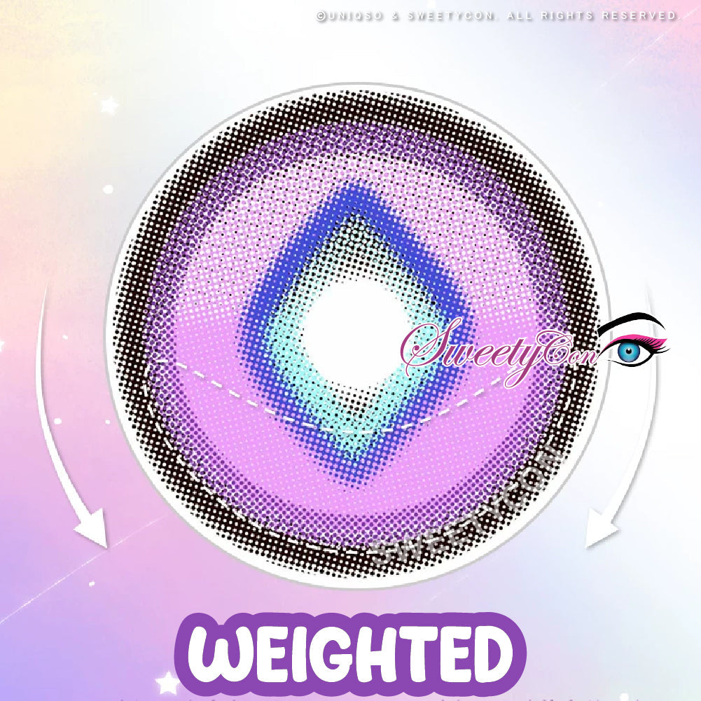Sweety x Eyesinger Purple Diamond (2 lenses/pack)-Colored Contacts-UNIQSO UK