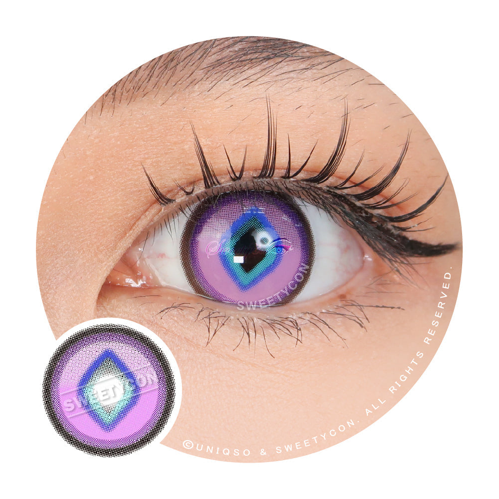 Sweety x Eyesinger Purple Diamond (2 lenses/pack)-Colored Contacts-UNIQSO UK