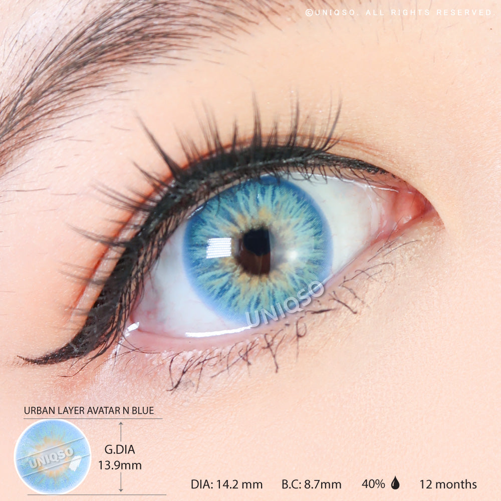 Urban Layer Avatar N Blue (1 lens/pack)-Colored Contacts-UNIQSO UK