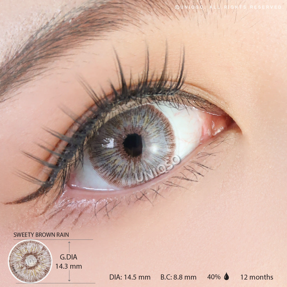Urban Layer Brown Rain (1 lens/pack)-Colored Contacts-UNIQSO UK