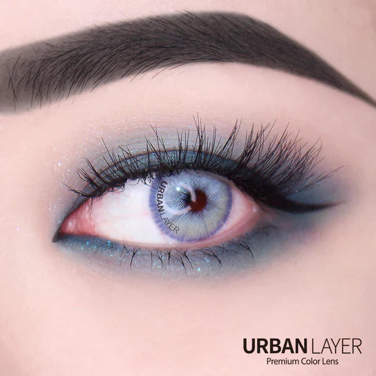 Urban Layer Las Vegas FE Ash Blue (1 lens/pack)-Colored Contacts-UNIQSO UK