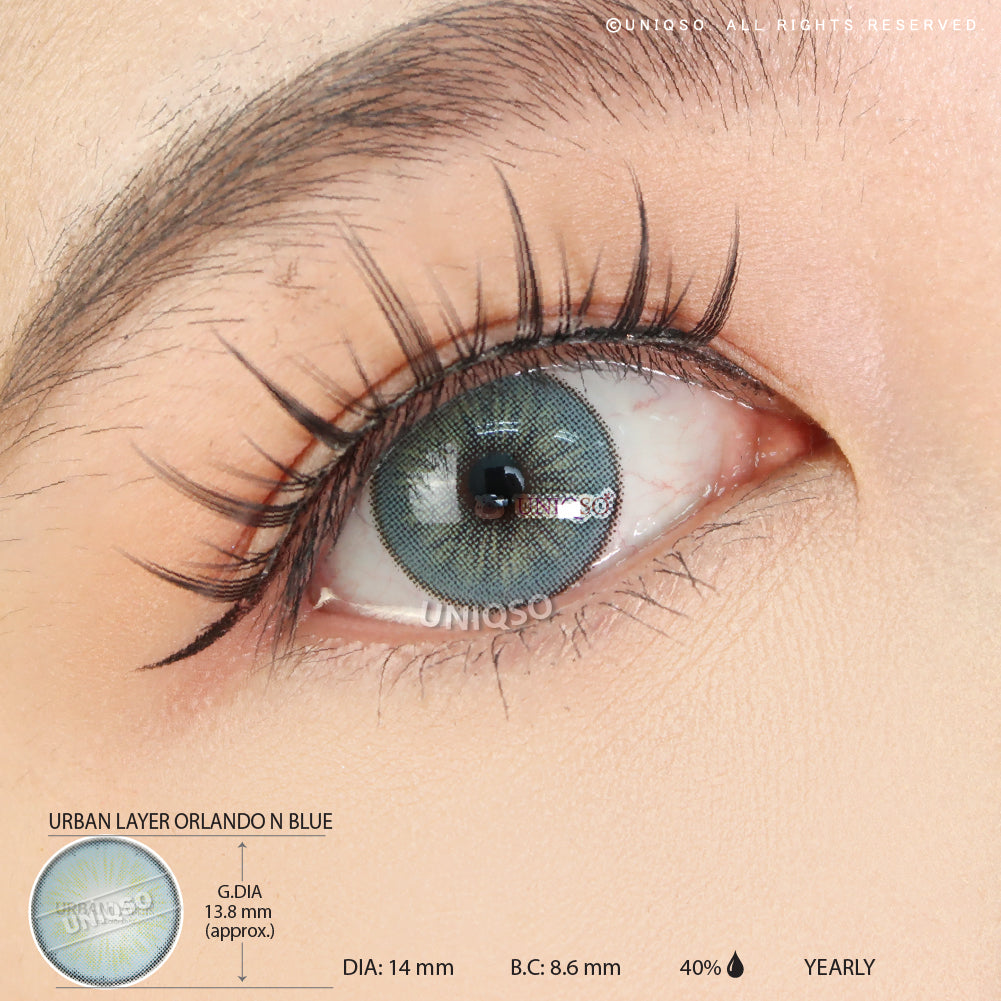 Urban Layer Orlando N Blue (1 lens/pack)-Colored Contacts-UNIQSO UK