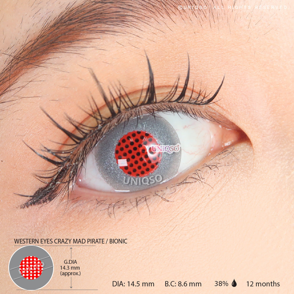 Western Eyes Crazy Mad Pirate / Bionic (1 lens/pack)-Crazy Contacts-UNIQSO UK