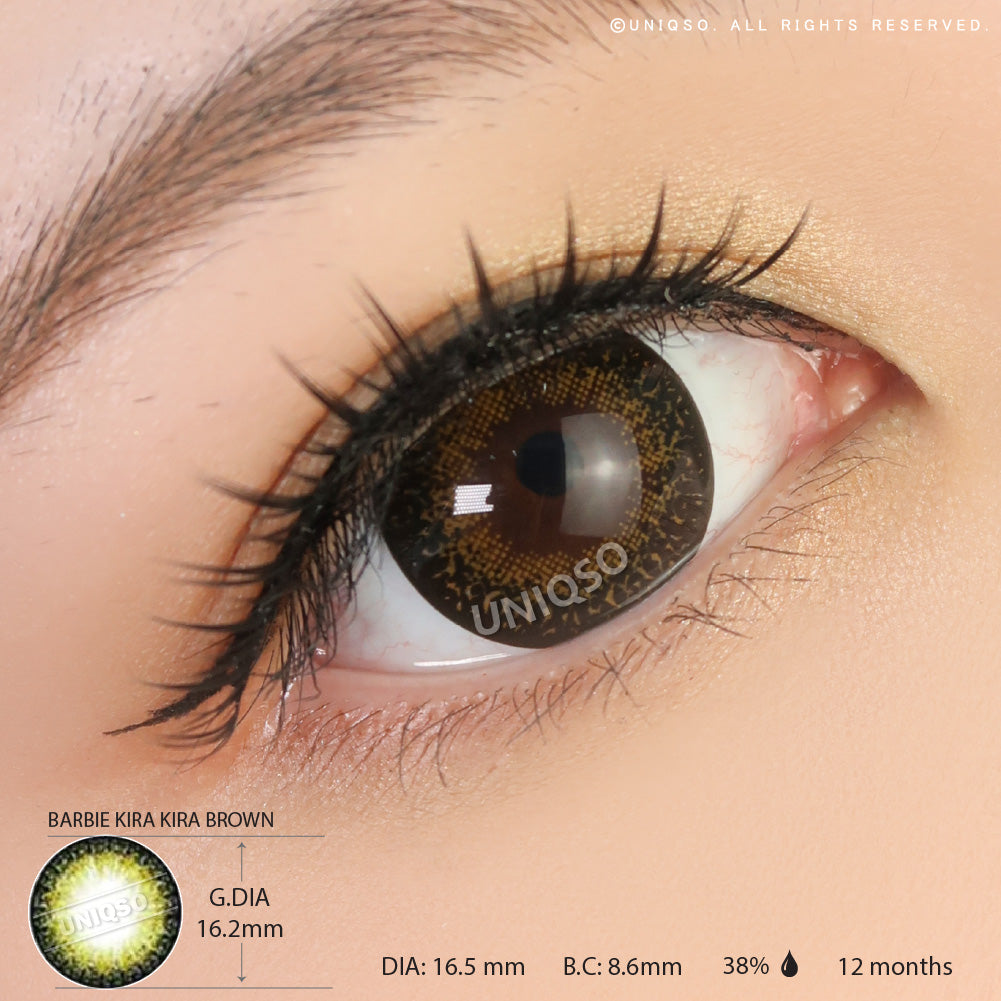 Western Eyes Kira Kira Brown (1 lens/pack)-Colored Contacts-UNIQSO UK