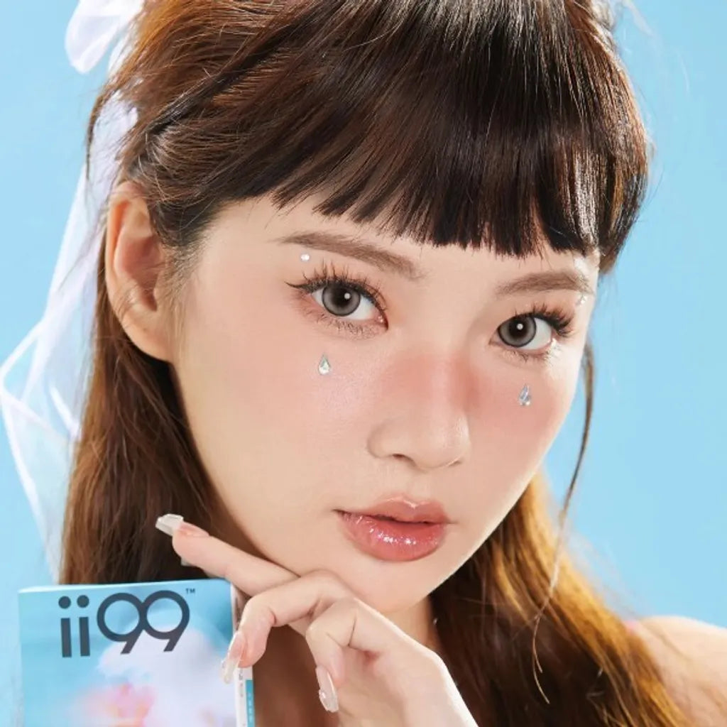 ii99 Monthy Disposable - Jelly Grey (2 Lenses/pack)-Colored Contacts-UNIQSO UK