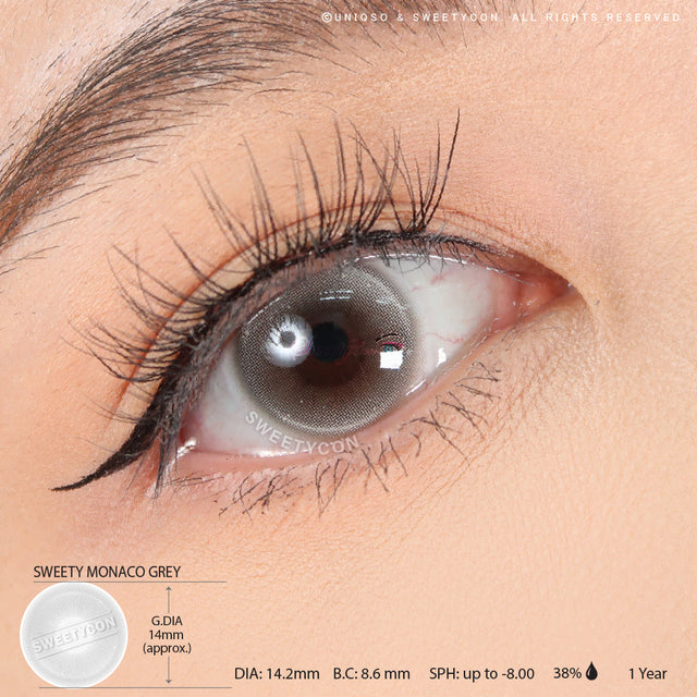 Sweety Monaco Grey (1 lens/pack)