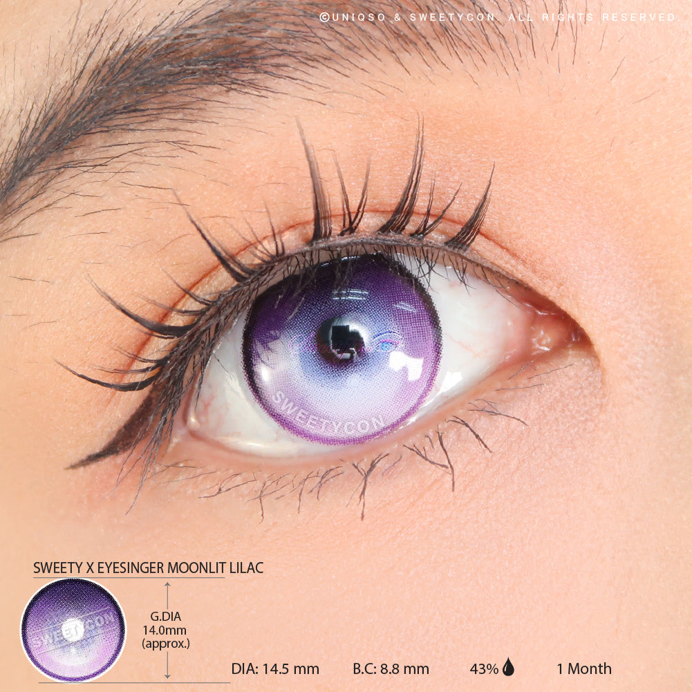 Sweety x Eyesinger Moonlit Lilac (2 lenses/pack)-Colored Contacts-UNIQSO UK