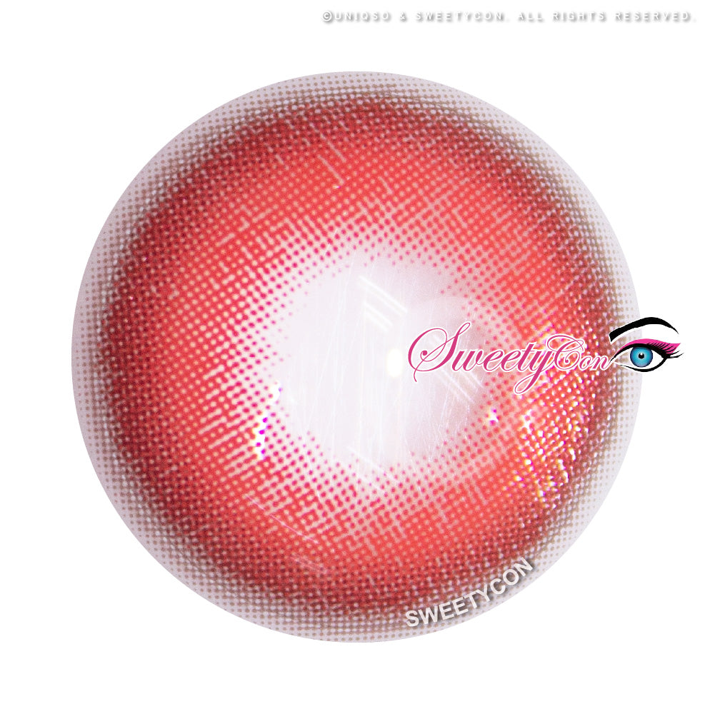 Sweety Milkshake Red (1 lens/pack)-Colored Contacts-UNIQSO
