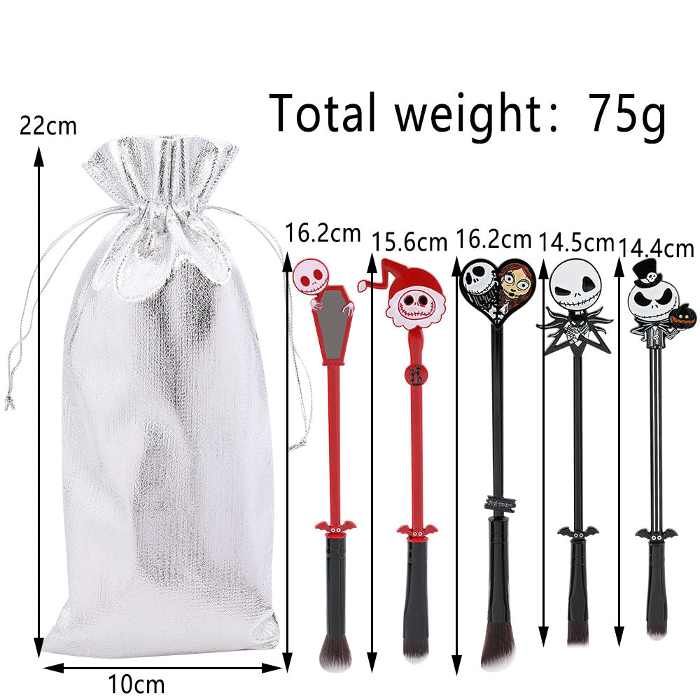 Christmas Horror Night Jack Skull Makeup Brush Tool Set-Makeup Brushes-UNIQSO UK