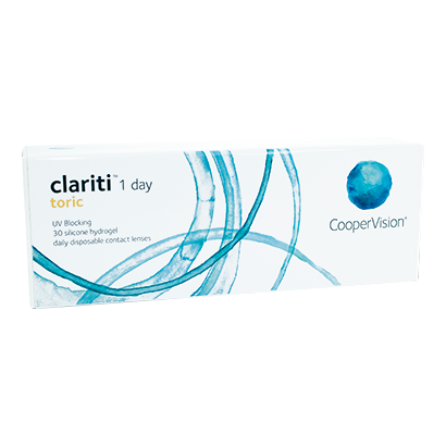 Clariti 1 Day Toric (Astigmatism) (30 lenses/pack)-Clear Contacts-UNIQSO UK