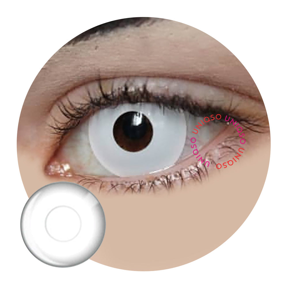 Colorvue Crazy Whiteout - 3 Months (Prescription) (2 lenses/pack)-Crazy Contacts-UNIQSO UK
