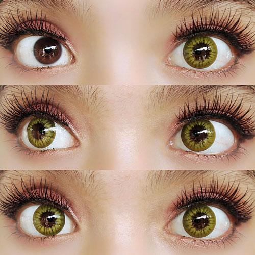 Coscon Crazy with Power - Electro Yellow (1 lens/pack)-Crazy Contacts-UNIQSO UK