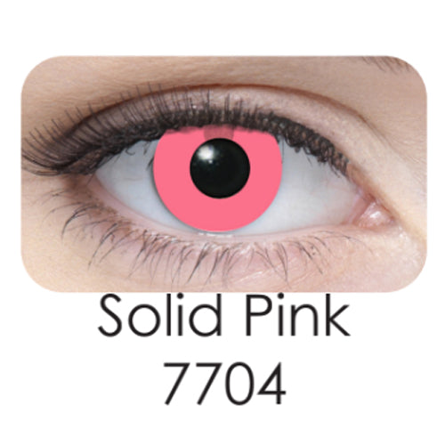 Coscon Crazy with Power - Solid Pink (1 lens/pack)-Crazy Contacts-UNIQSO UK
