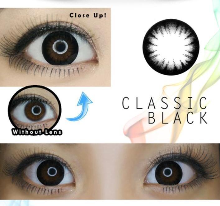 Kazzue Classic Black (1 lens/pack)-Colored Contacts-UNIQSO UK