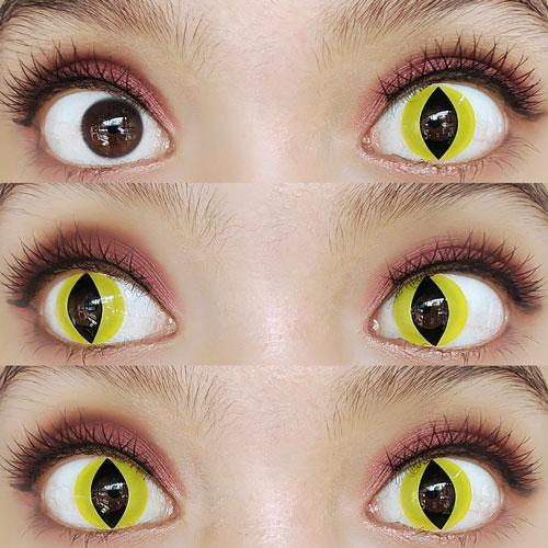 Kazzue Crazy Lens with Power - Cat Eyes (1 lens/pack)-Crazy Contacts-UNIQSO UK