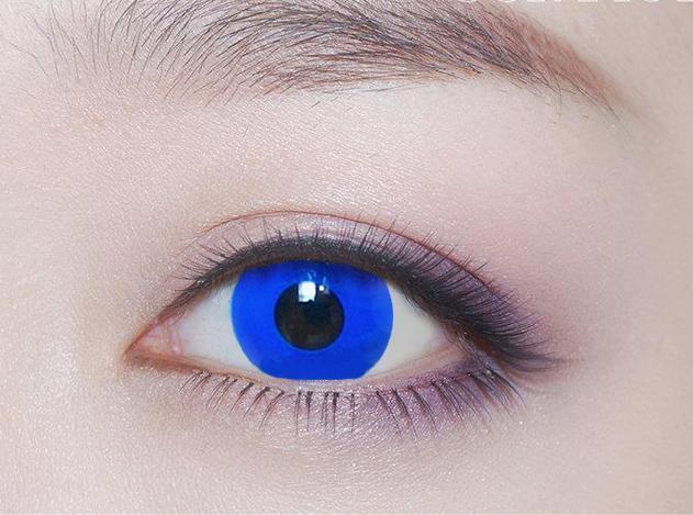 Kazzue Crazy Lens with Power - Royal Sky Blue (1 lens/pack)-Crazy Contacts-UNIQSO UK