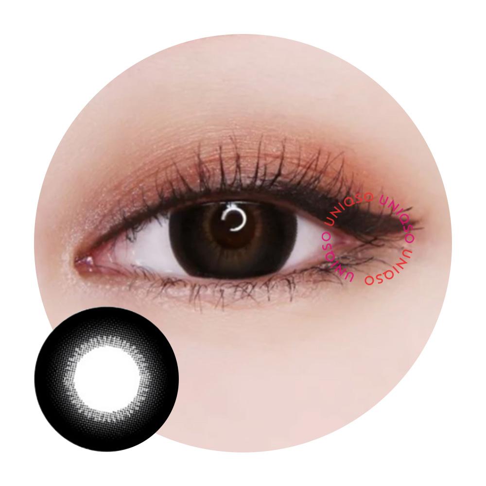 Kazzue Essential Black (1 lens/pack)-Colored Contacts-UNIQSO UK