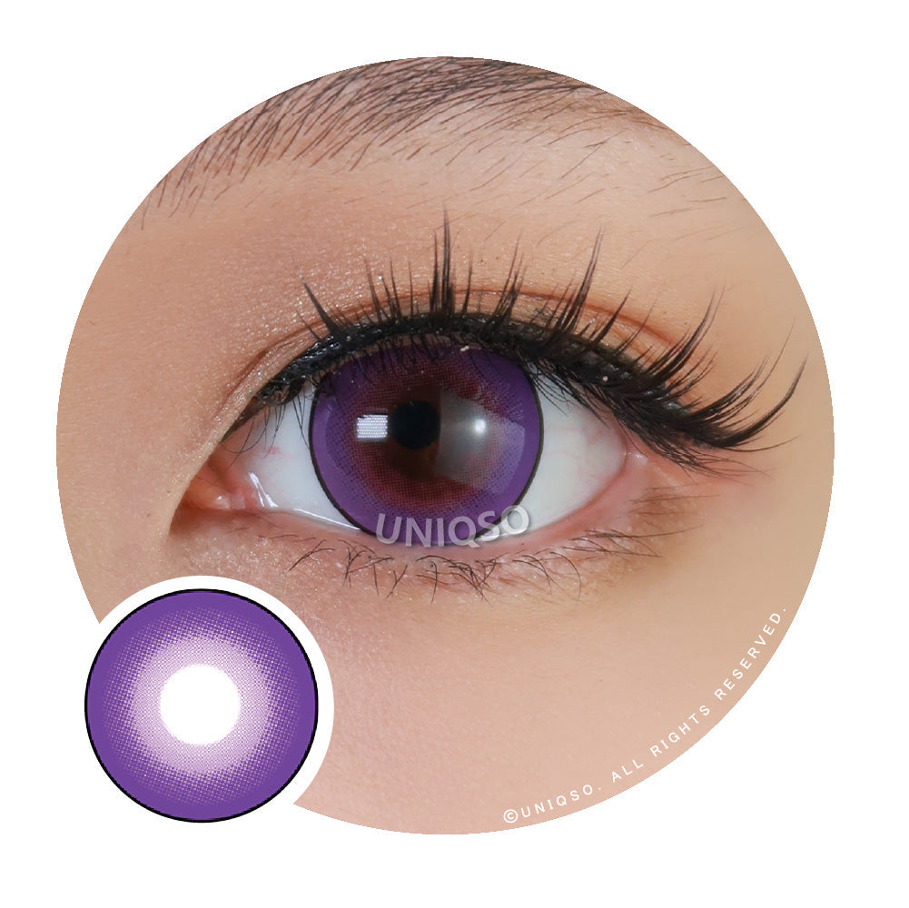 Kazzue Intense Pop Purple (1 lens/pack)-Colored Contacts-UNIQSO UK
