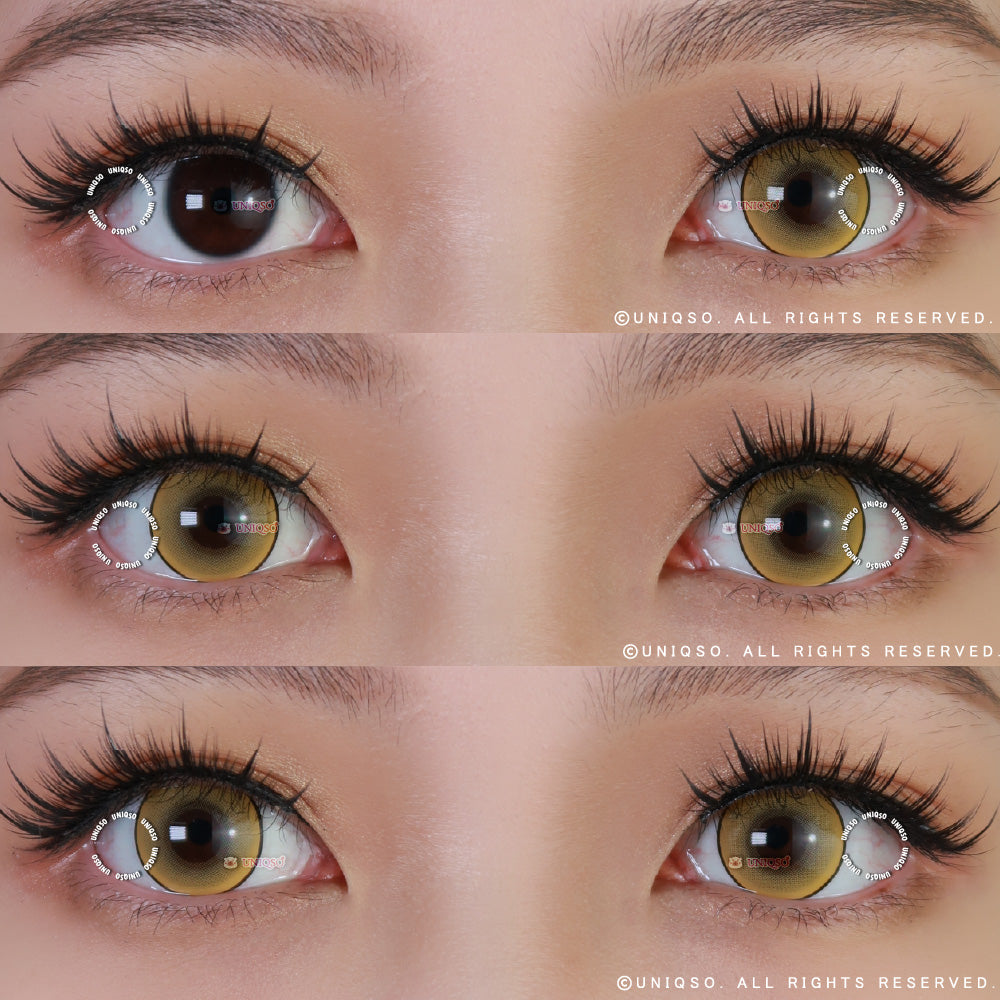 Kazzue Intense Pop Yellow colored contacts