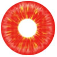 Kazzue Mini Sclera Toxic Red (1 lens/pack)-Mini Sclera Contacts-UNIQSO UK