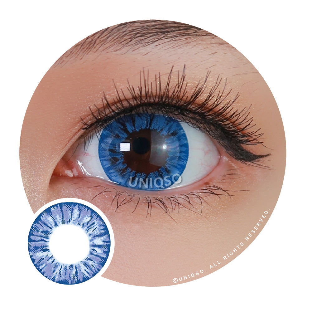 Kazzue Starryeye Blue (1 lens/pack)-Colored Contacts-UNIQSO UK