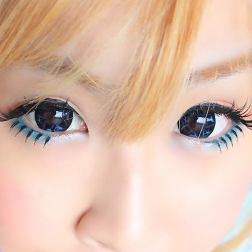 Kimchi Flora Blue (1 lens/pack)-Colored Contacts-UNIQSO UK