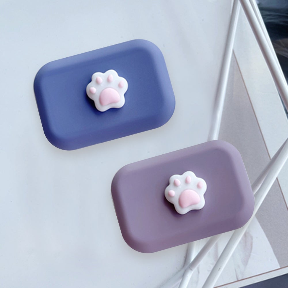 Lens Case - Center Pink Paw Set-Lens Case-UNIQSO UK
