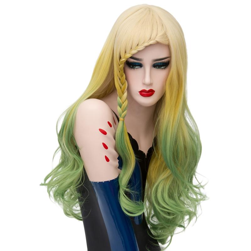 Lolita Wig - Parrot Yellow & Green-Lolita Wig-UNIQSO UK