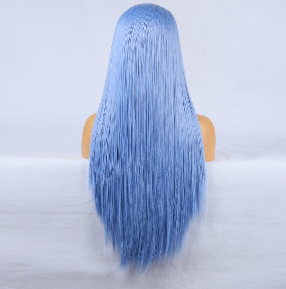 Pamper Blue Front Lace Long Hair Wig-Lace Front Wig-UNIQSO UK