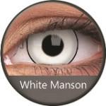 Phantasee Crazy White Manson - 1 Day Disposable (2 lenses/pack)-Crazy Contacts-UNIQSO UK
