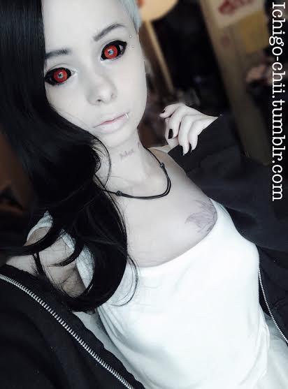 Phantasee Red Black Sclera Contacts Tokyo Ghoul - Red Ghoul/Gremlin (2 lenses/pack)-Sclera Contacts-UNIQSO UK