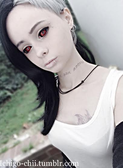 Phantasee Red Black Sclera Contacts Tokyo Ghoul - Red Ghoul/Gremlin (2 lenses/pack)-Sclera Contacts-UNIQSO UK
