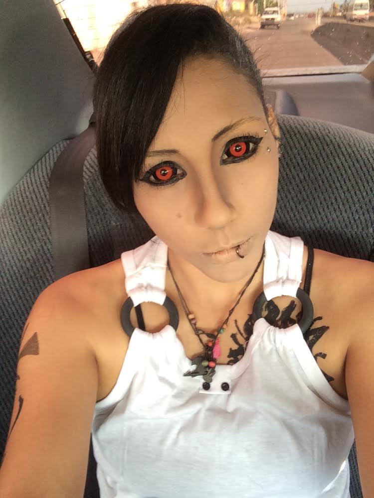 Phantasee Red Black Sclera Contacts Tokyo Ghoul - Red Ghoul/Gremlin (2 lenses/pack)-Sclera Contacts-UNIQSO UK