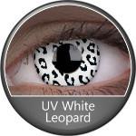 Phantasee UV Glow Crazy Lens White Leopard (2 lenses/pack)-UV Contacts-UNIQSO UK