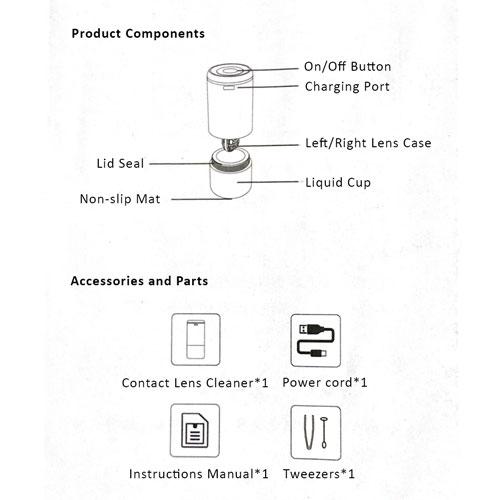 Premium Ultrasonic Contact Lenses Cleaner-Lens Cleaner-UNIQSO UK