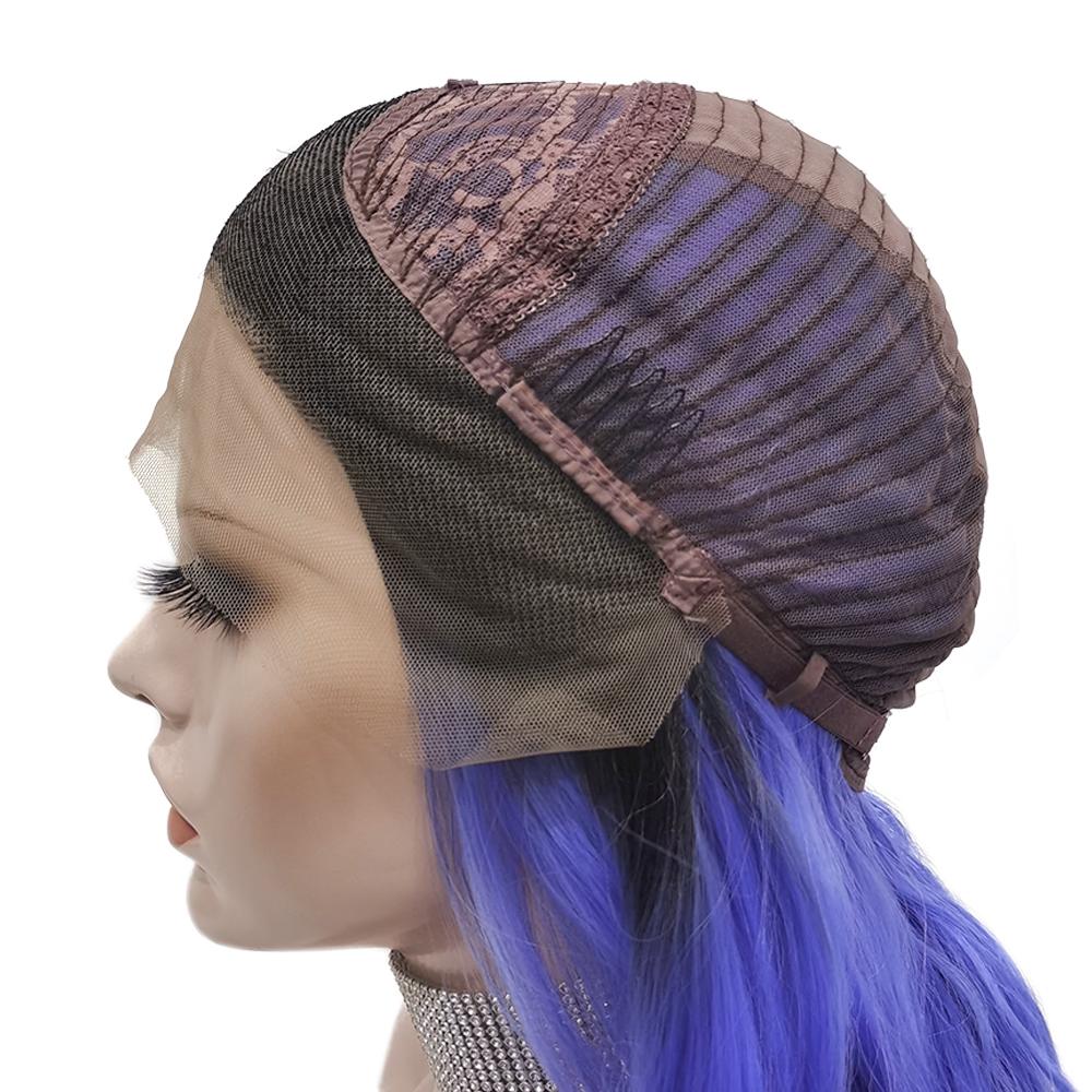 Premium Wig - Deep Root Neon Navy Lustrous Long Lace Front Wig-Lace Front Wig-UNIQSO UK