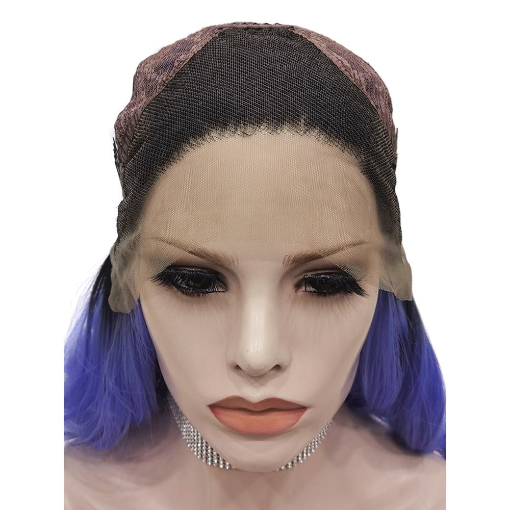 Premium Wig - Deep Root Neon Navy Lustrous Long Lace Front Wig-Lace Front Wig-UNIQSO UK
