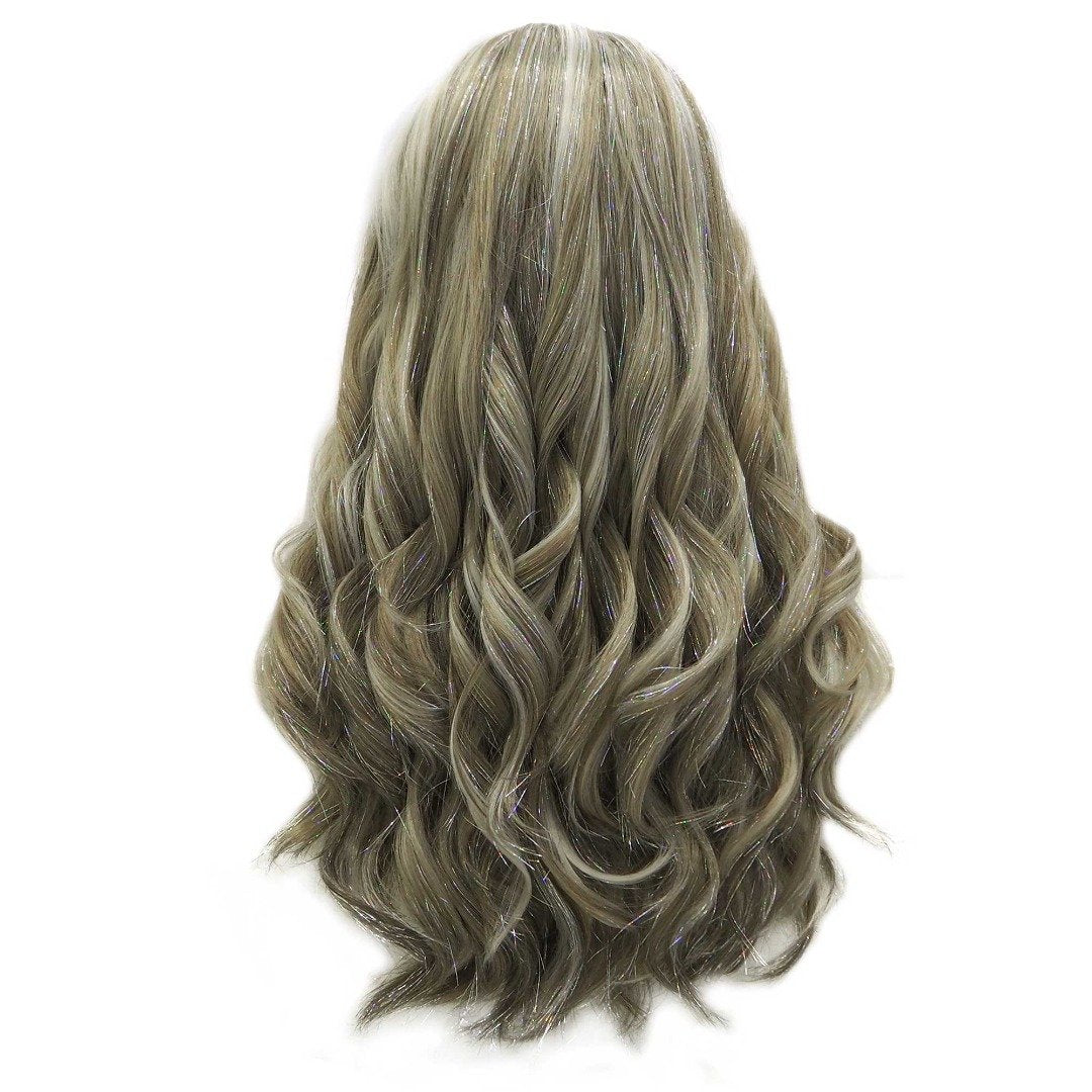 Premium Wig - Long Tinsel Grey Ombre Lace Front Wig-Lace Front Wig-UNIQSO UK