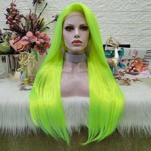 Premium Wig - Neon Yellow Silky Straight Lace Front Wig-Lace Front Wig-UNIQSO UK