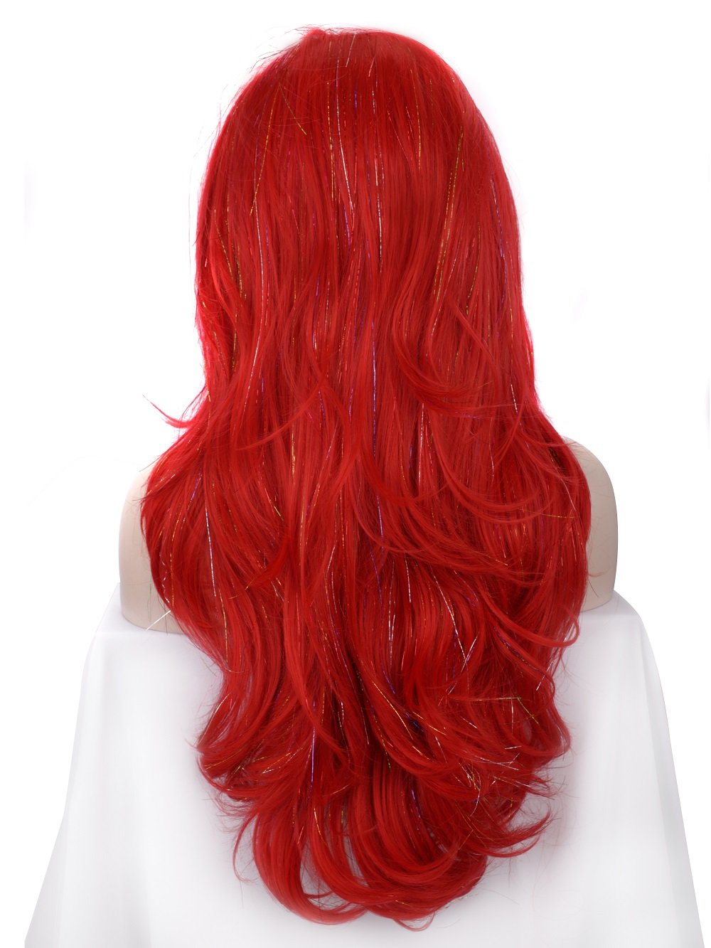 Premium Wig - Poppy Red Layered Lace Front Tinsel-Lace Front Wig-UNIQSO UK