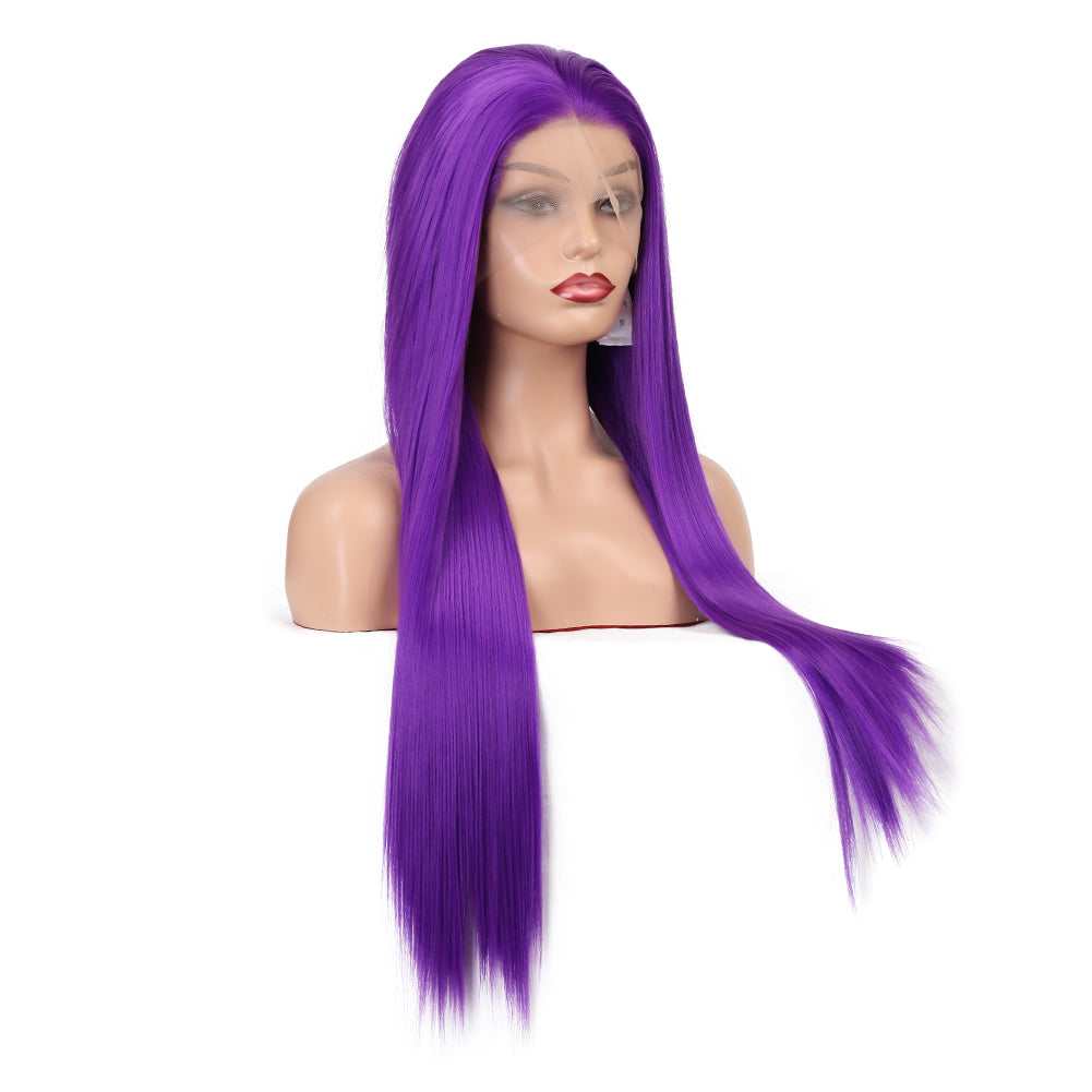 Purple Revolution Front Lace Straight Hair Wig-Lace Front Wig-UNIQSO UK