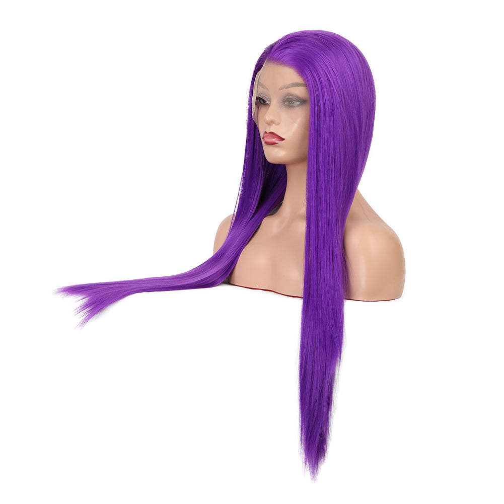 Purple Revolution Front Lace Straight Hair Wig-Lace Front Wig-UNIQSO UK