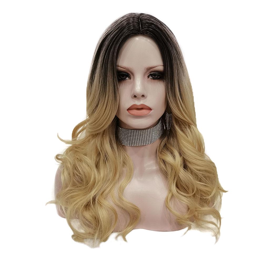 Rooted Dusty Blonde Long Wavy Daily Wig-Daily Wig-UNIQSO UK