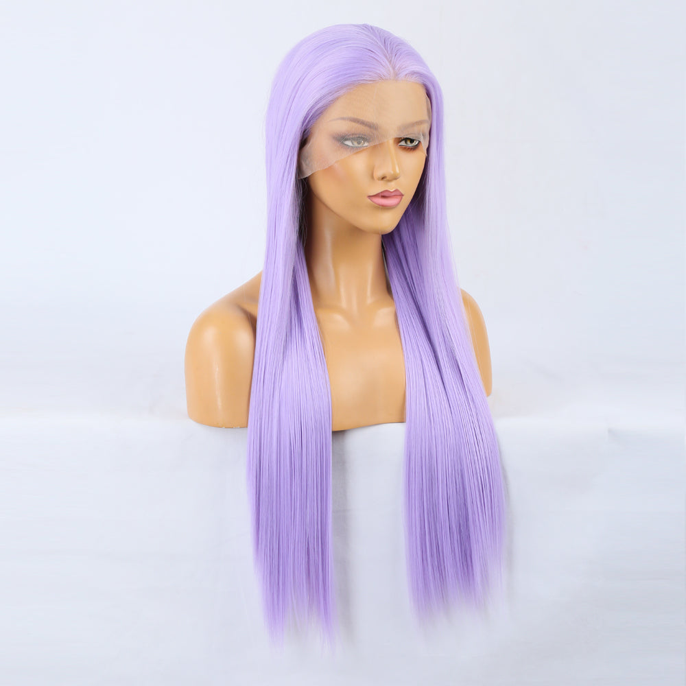 Sassy Shades Light Purple Front Lace Long Straight Wig-Lace Front Wig-UNIQSO UK