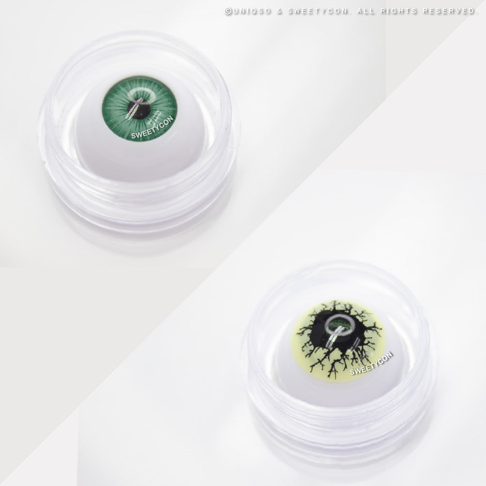 Sweety Crazy Black Rage (1 lens/pack)-Crazy Contacts-UNIQSO UK