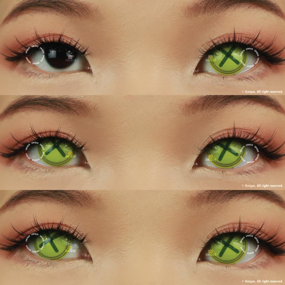 Sweety Crazy Button Eye Green (1 lens/pack)-Crazy Contacts-UNIQSO UK