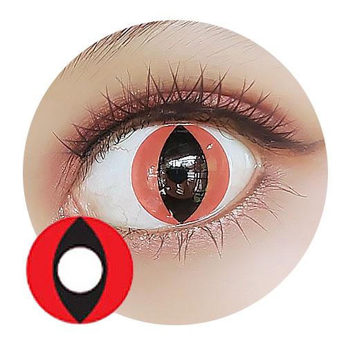 Sweety Crazy Cat Eye Red (1 lens/pack)-Crazy Contacts-UNIQSO UK