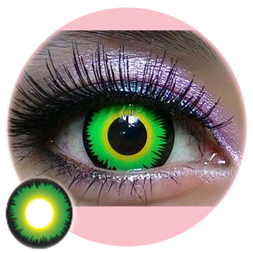 Sweety Crazy Green Werewolf (1 lens/pack)-Crazy Contacts-UNIQSO UK