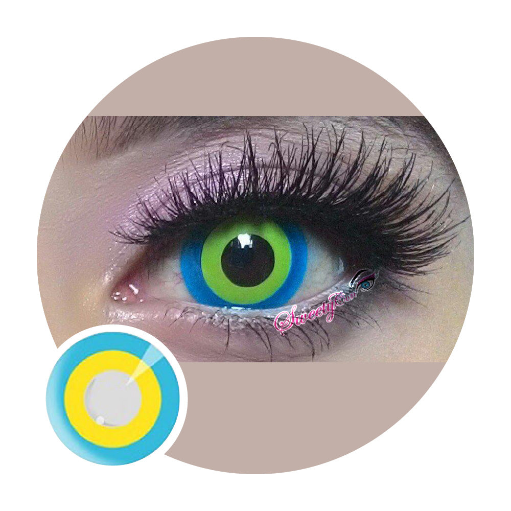 Sweety Crazy Matryoshka Blue Doll (1 lens/pack)-Crazy Contacts-UNIQSO UK