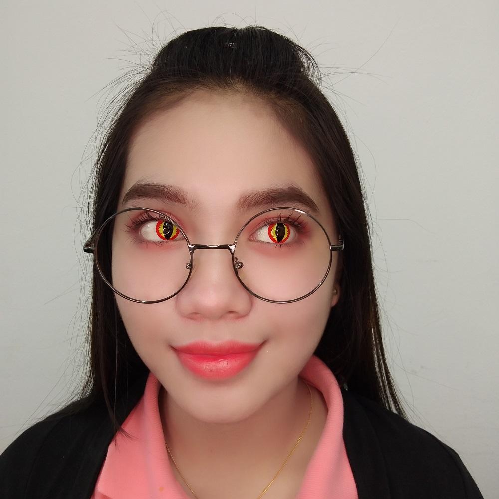 Sweety Crazy Orange Dragon (1 lens/pack)-Crazy Contacts-UNIQSO UK